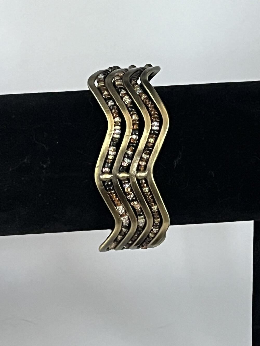 Brass and Bead Bangle. Very Different.